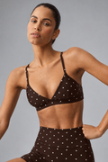 Airlift Polka Dot Splendor Bra - Espresso/White