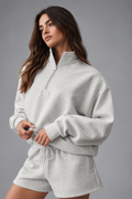 Accolade 1/4 Zip Pullover - White Heather