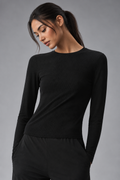 Ribbed Sea Coast Long Sleeve - Black