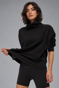 Hazy Mock Neck Pullover