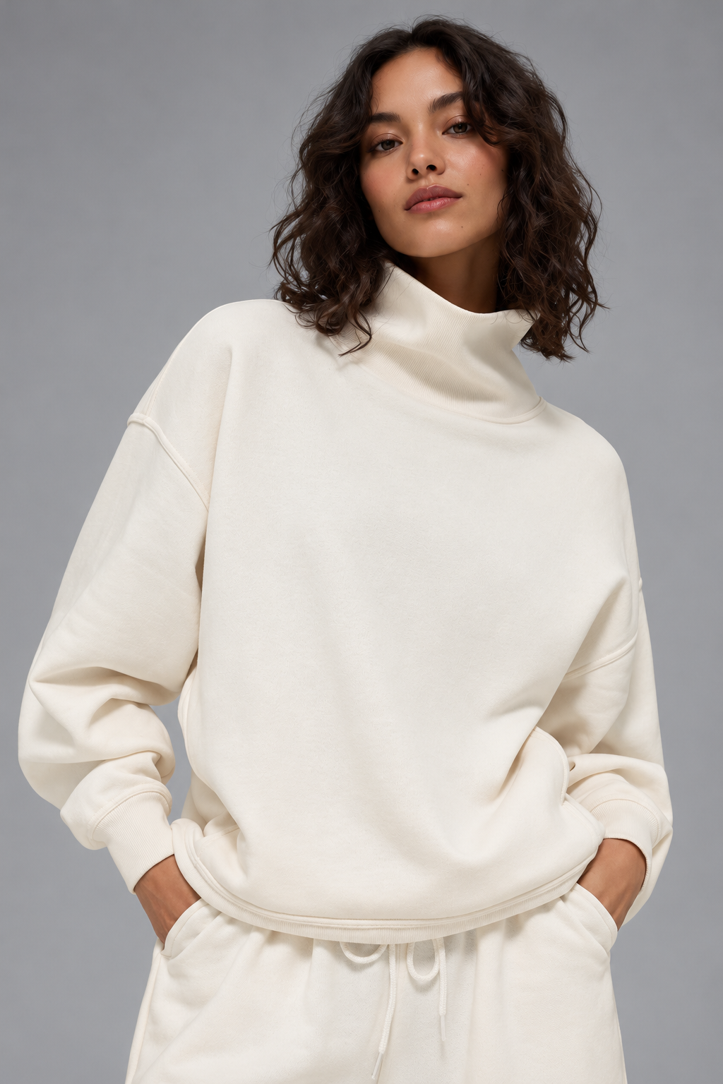 Hazy Mock Neck Pullover